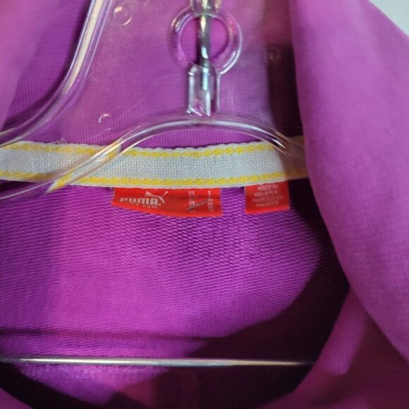 Puma purple fitted jacket size small casual athletic spring designer - Picture 2 of 5